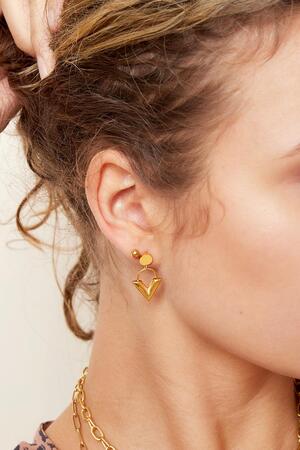 Earrings Venus Gold Stainless Steel h5 Picture2